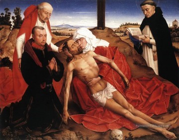 Lamentation hollandais peintre Rogier van der Weyden Peinture à l'huile